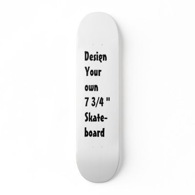 DIY - Design Your Own 7 3/4" Custom Skateboard by JaclinArt