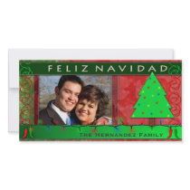 DIY Feliz Navidad Personalized Photo Card