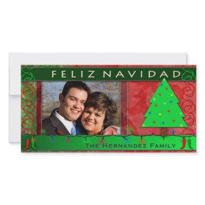 DIY Feliz Navidad Personalized Photo Card by aslentz