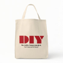 DIY I am busy Tote Bags