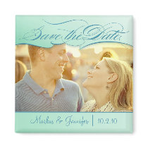 DIY Jade Photo Save the Date Magnet