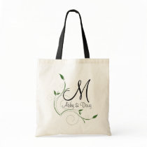 DIY Leafy Swirl Logo Tote Tote Bag