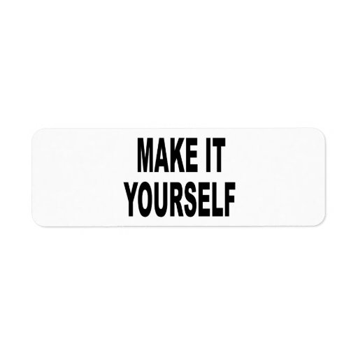 DIY Make It Yourself Custom Return Address Labels