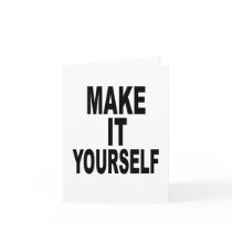 DIY Make It Yourself Note Card