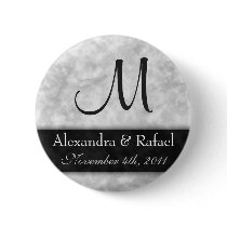DIY Marble Wedding Button