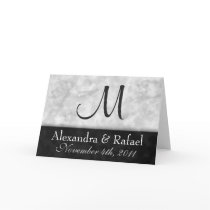 DIY Marble Wedding Greeting Card