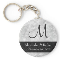 DIY Marble Wedding Keychain