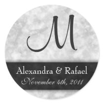 DIY Marble Wedding Sticker