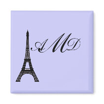 DIY Monogram Eiffel tower design
