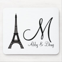 DIY Monogram Eiffel tower design