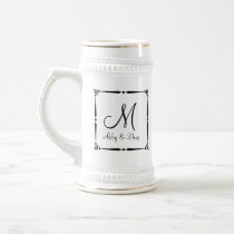 DIY Monogram template with decorative border Mugs