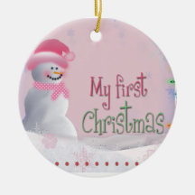DIY  My First Christmas Custom Photo Ornament