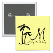 DIY Palm Tree Destination Logo Button