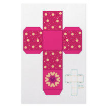 DIY- Pink Heart Box Template Stationery Design
