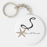 DIY Simple Starfish Monogram Keychain
