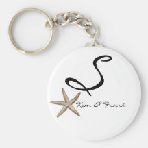 DIY Simple Starfish Monogram Keychain