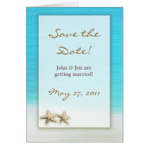 DIY Starfish on the beach design Card