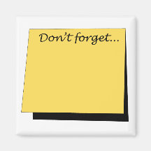 DIY  - "Sticky" Don't Forget Magnet