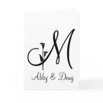 DIY Tulip logo with monogram