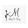 DIY Tulip logo with monogram