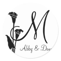 DIY Tulip logo with monogram