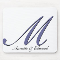 DIY wedding logo Mouse Pads