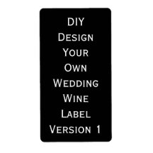 DIY Wedding Wine Label Design Your Own V1