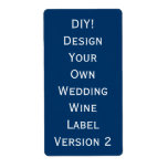 DIY Wedding Wine Label Design Your Own V2