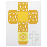 DIY- Yellow Heart Box Template Customized Letterhead