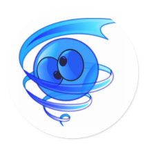 Dizzy Air Wind Cartoon Smiley Face