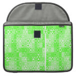 Dizzy Delights Pattern_Electric Green Sleeve For MacBooks