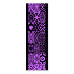 Dizzy Delights pattern_purple Business Card Templates