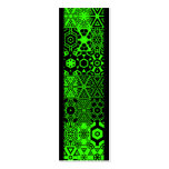 Dizzy Delights pattern_smokey lime Business Cards