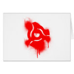 DJ 45 Adapter Graffiti - Music Vinyl DJs Turntable Cards
