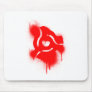DJ 45 Adapter Graffiti - Music Vinyl DJs Turntable Mousepads