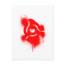 DJ 45 Adapter Graffiti - Music Vinyl DJs Turntable Postcard