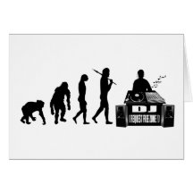 DJ and MC's vinyl lovers gear Greeting Card