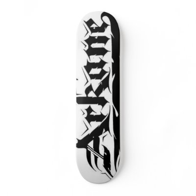 dj arkane skateboard by warecords