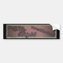 DJ Babydoll Friday Night Delight Bumper Sticker