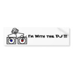 Dj Bumper Sticker bumper stickers