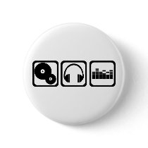 DJ PINBACK BUTTONS