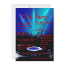 DJ Club Party Invitation