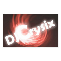 DJ Crysix Rectangle Rectangle Sticker