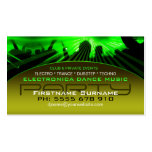 DJ Dance Nightclub Lasers Lights Business Card
