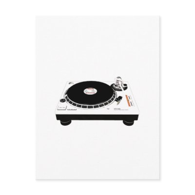 DJ Decks Post Cards by OneArmedGraphics
