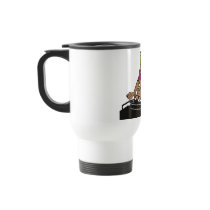dj deejay playing music turntable mug
