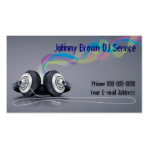 DJ Disc Jockey Business Card