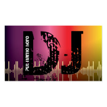 DJ Disc jokey business cards