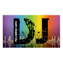 DJ Disc jokey business cards