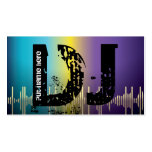 DJ Disc jokey business cards business cards